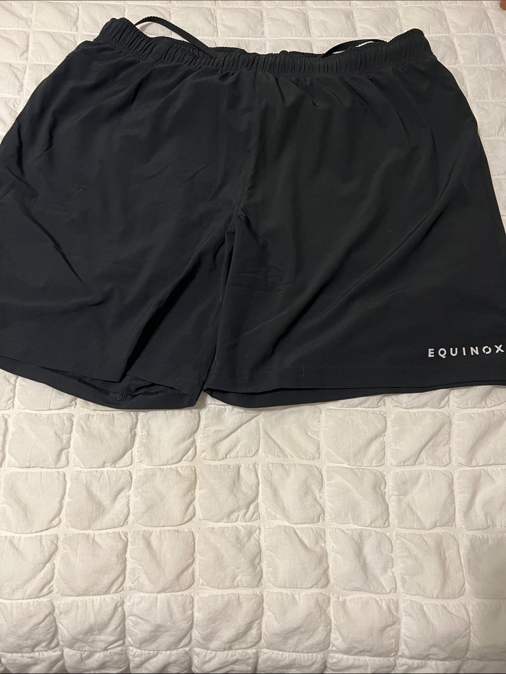 Equinox Men’s Black Athletic Shorts – Performance Training